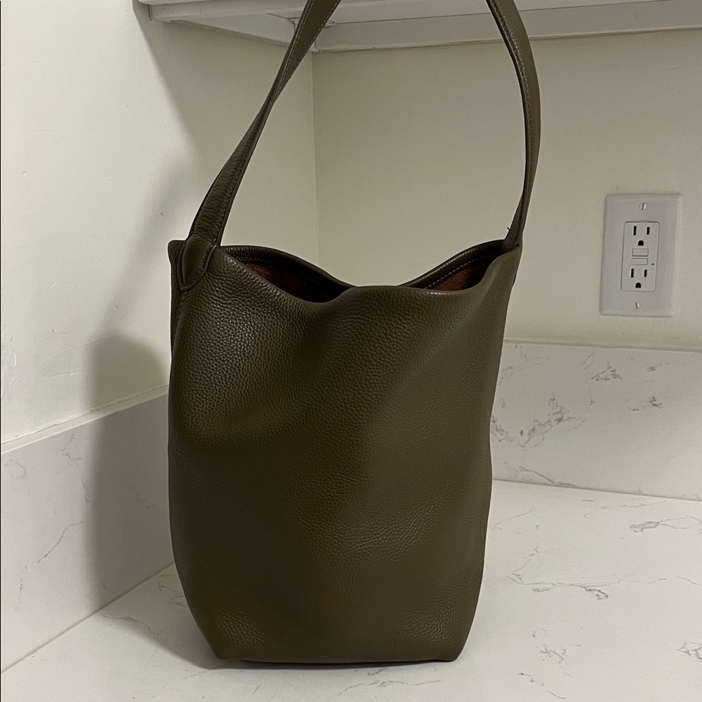 Leather Bucket Tote